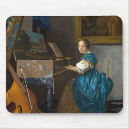 Mousepad Johannes Vermeer - Lady Sentada em uma Virgem
