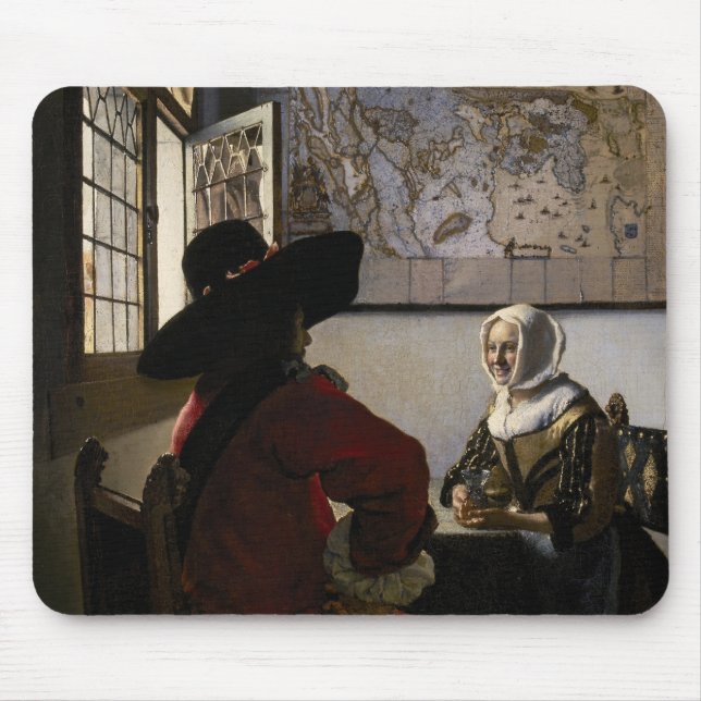 Mousepad Johannes Vermeer - Oficial com uma Garota Rindo (Frente)