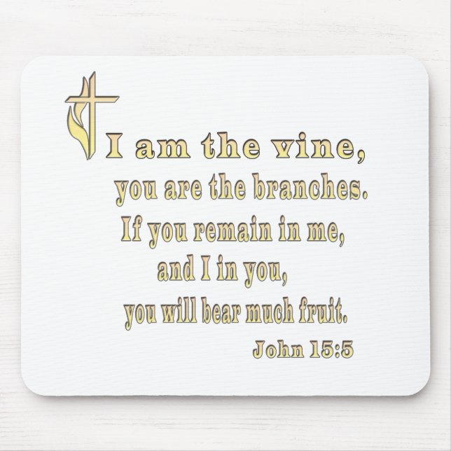 Mousepad John 15:5 roupa e muito mais (Frente)