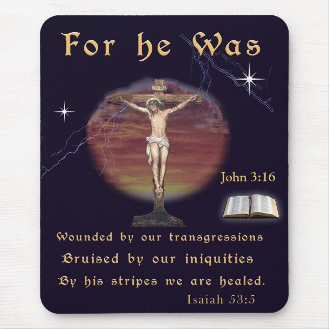 Mousepad John 3:16 (Frente)