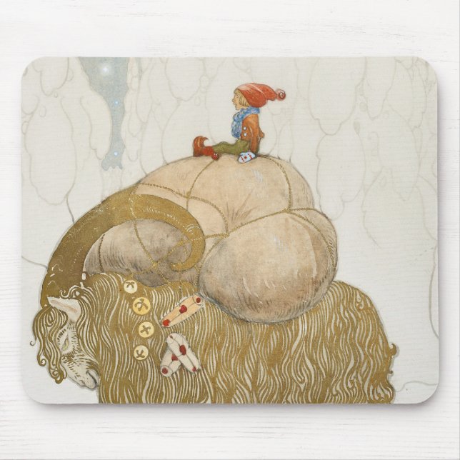 Mousepad John Bauer - A Cabra de Natal (Frente)