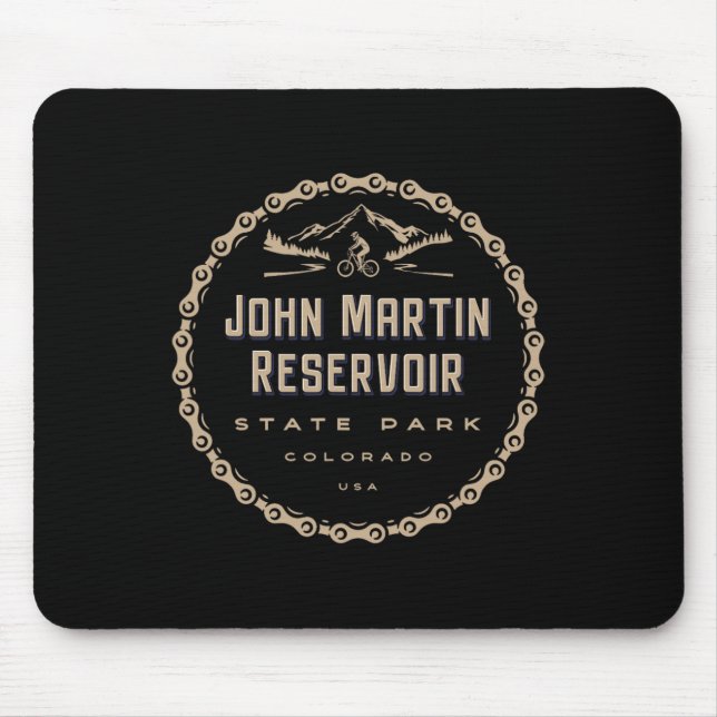 Mousepad John Martin Reservoir State Park Mountain Bike Cic (Frente)
