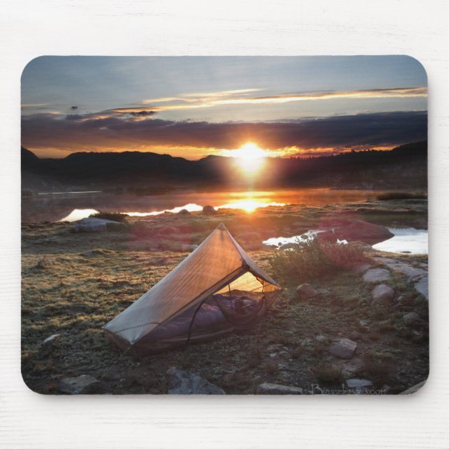 Mousepad John Muir Trail Camp Sunrise - Monte Sierra Nevada (Frente)