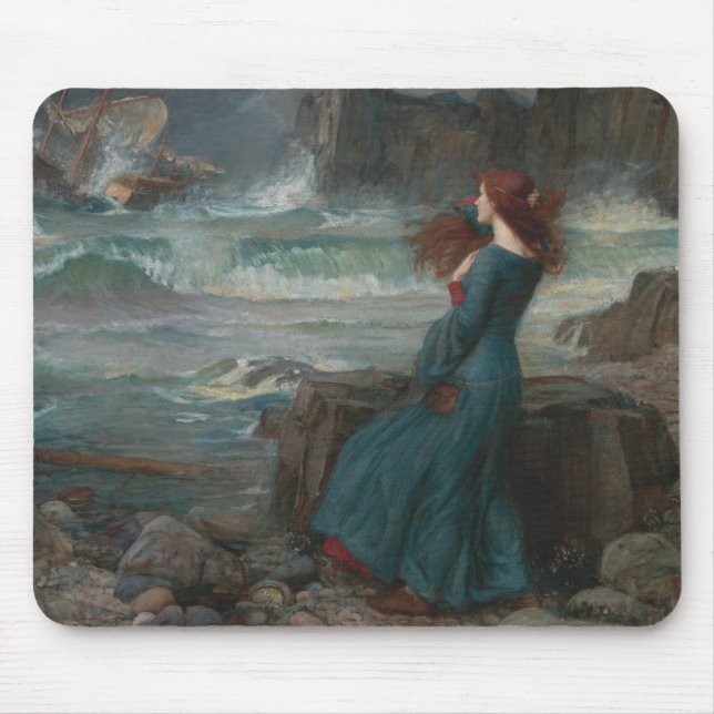 Mousepad John William Waterhouse - Miranda - a tempestade (Frente)