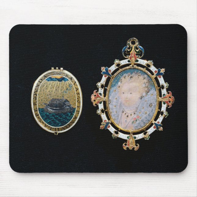 Mousepad Jóia da armada, miniatura da rainha Elizabeth mim (Frente)