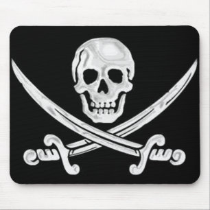 Mousepad Jolly Roger Skull