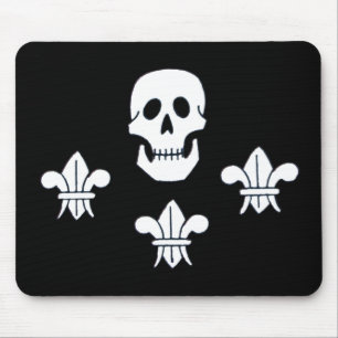 MOUSEPAD JOLLY ROGER SKULL E TRÊS MENTIRAS FLAG