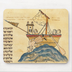 Mousepad Jonah comido pela baleia