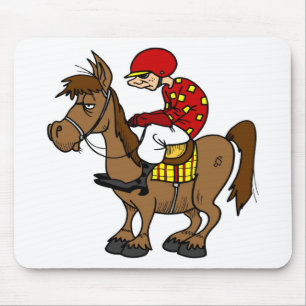 Mousepad Jóquei do cavalo de Brown