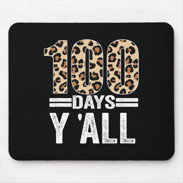Mousepad Jornadas Y'all Leopard Professora Estudante 100º D (Frente)