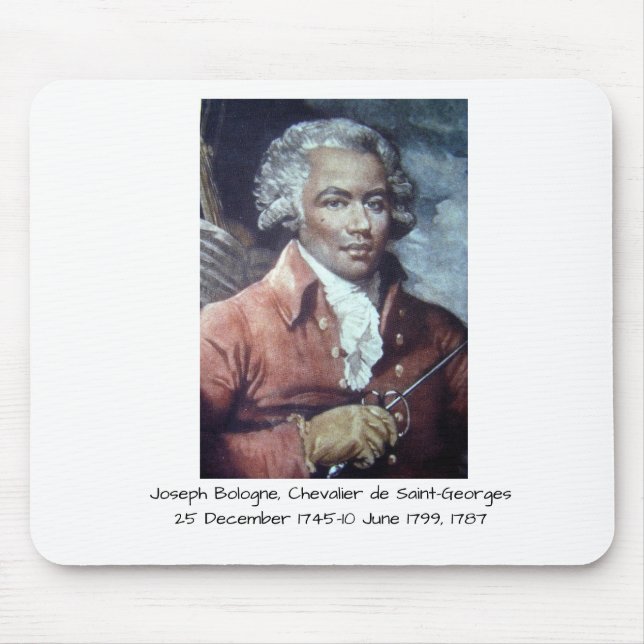 Mousepad Joseph Bologne, Cavaleiro de Santo-Georges (Frente)