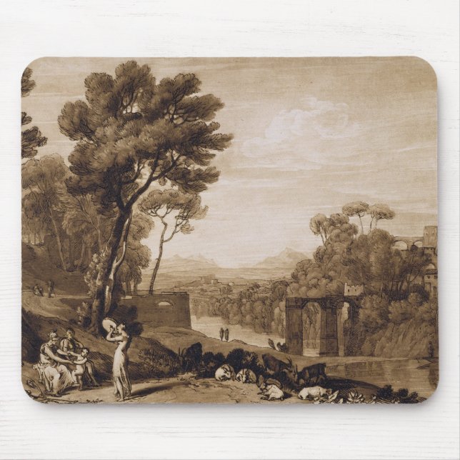 Mousepad Joseph Mallord William Turner | a mulher e o Tamb (Frente)