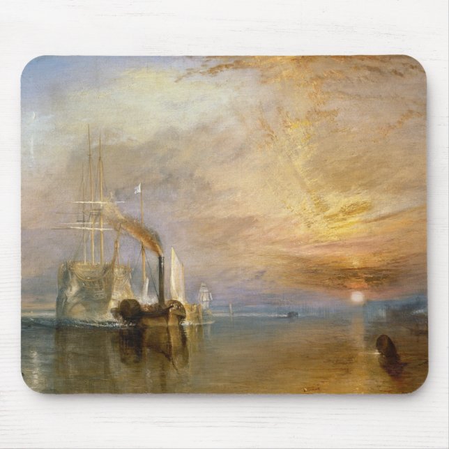 Mousepad Joseph Mallord William Turner | o Temer de combate (Frente)