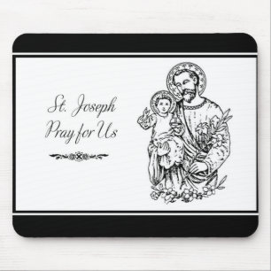 Mousepad Joseph Reze por Negra, Branca, Católico