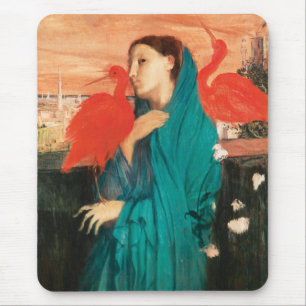 Mousepad Jovem mulher com Ibis Fine Art por Edgar Degas
