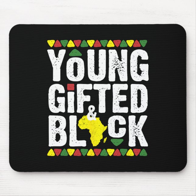 Mousepad Jovem Negro Dashiki Africano Orgulho M (Frente)
