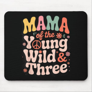 Mousepad Jovem selvagem e três retrô descolados combinando