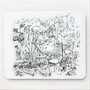 Mousepad Jovens do gene do banco de trabalho   do artista