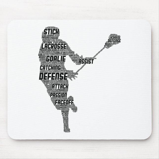 Mousepad Jovens Jovens Jovens Jogadores de Lacrosse Meninos (Frente)