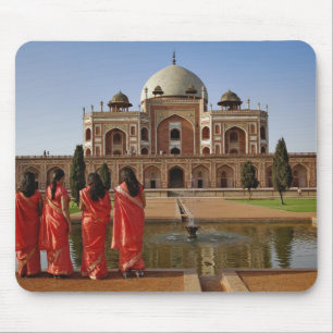 Mousepad Jovens senhoras indianas e o túmulo de Humayun, Dé