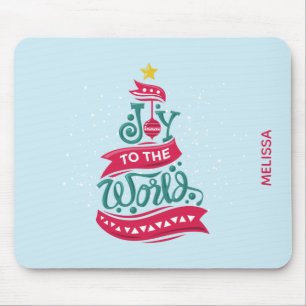 Mousepad Joy para a tipografia das citações de Natal do Mun