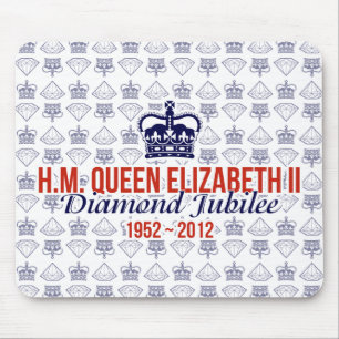 Mousepad Jubileu de diamante Mousemat comemorativo