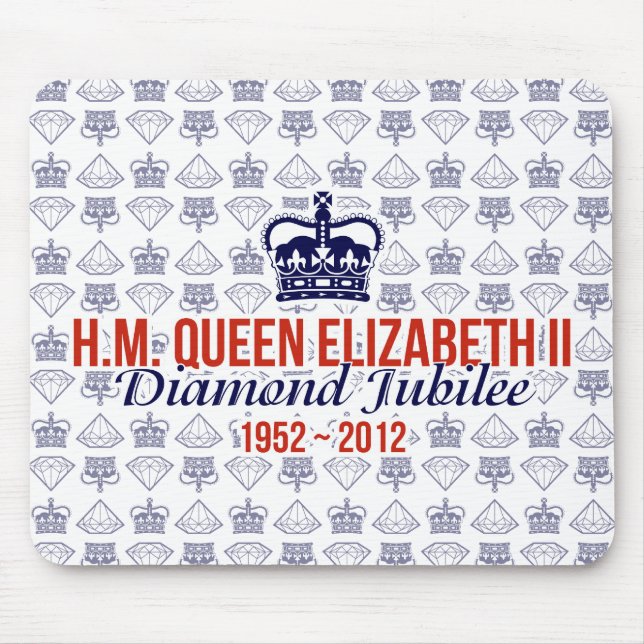 Mousepad Jubileu de diamante Mousemat comemorativo (Frente)