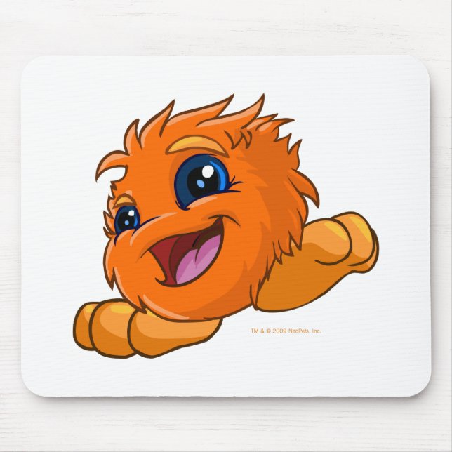 Mousepad JubJub alaranjado feliz (Frente)