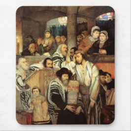 Mousepad Judeus Rezando na Sinagoga em Yom Kippur
