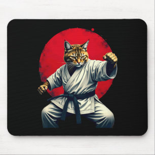 Mousepad Judo Karate Cat Para Homens