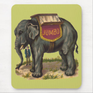 Mousepad Jumbo, grande elefante da pinta Barnum