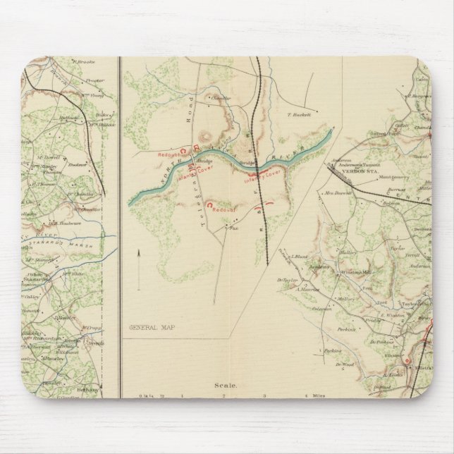 Mousepad Junção de Hanover, Condado de SpotPennsylvania (Frente)