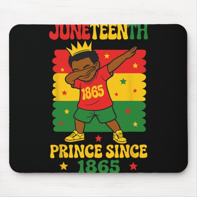 Mousepad Juneteenth 1865 Garoto Radical Dançando Príncipe  (Frente)