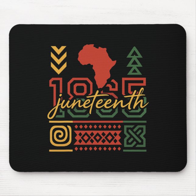 Mousepad Juneteenth 1865 História Negra Afro-Americana Mulh (Frente)