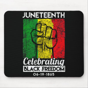 Mousepad Juneteenth celebrando a liberdade negra africana