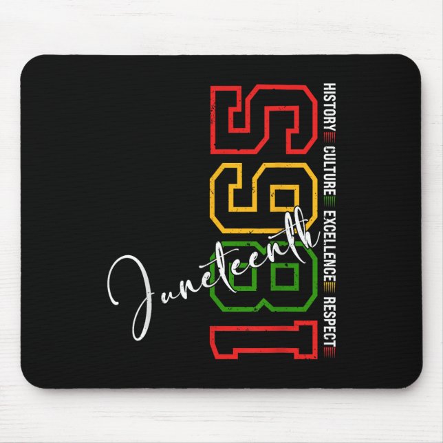 Mousepad Juneteenth Shirts Women Men African American Junet (Frente)