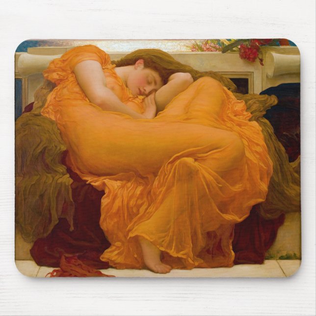 Mousepad Junho flamejante de Sir Frederic Leighton (Frente)