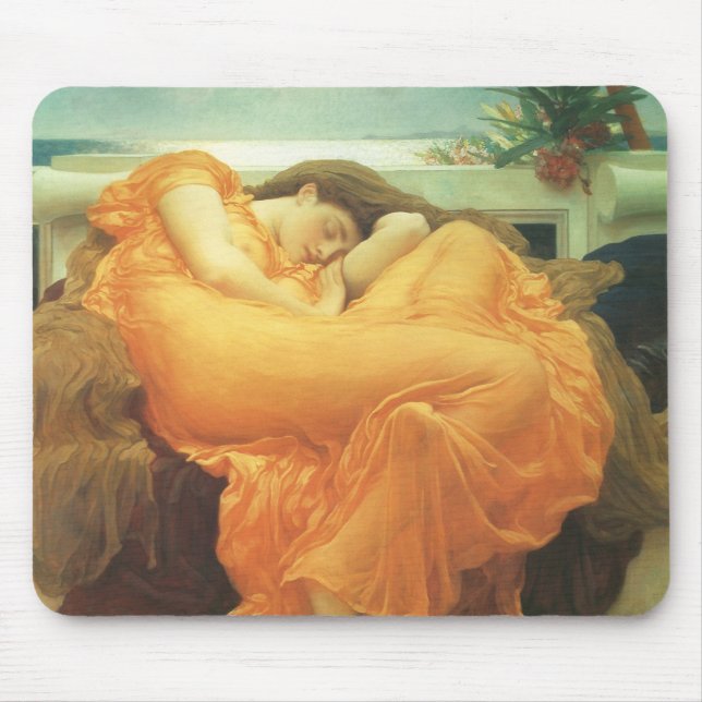 Mousepad Junho flamejante por Lord Frederic Leighton (Frente)