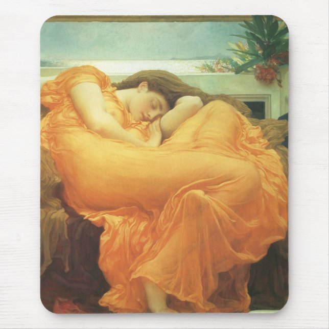Mousepad Junho flamejante por Lord Frederic Leighton (Frente)