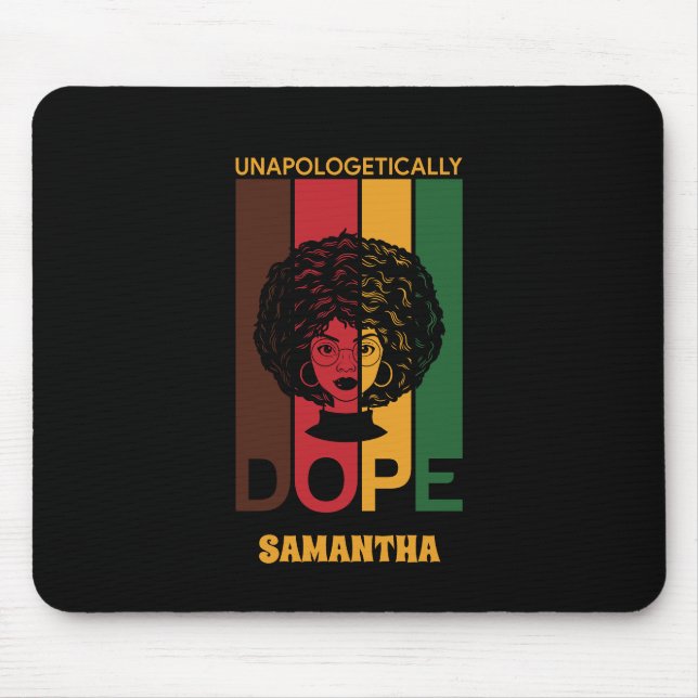 Mousepad Junta | Corda Indesculpável | Mulher Afro (Frente)