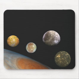 Mousepad Júpiter e Quatro Luas Satélites Galileanos