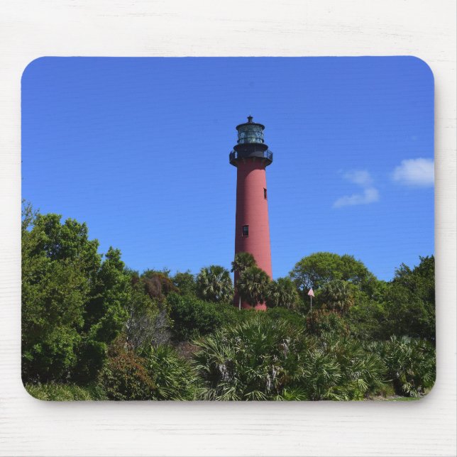 Mousepad Jupiter Lighthouse em Júpiter na Flórida criou com (Frente)