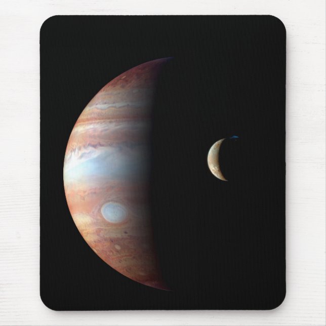 Mousepad Júpiter Planeta Gigante Gasoso & Io Lua Galileana (Frente)