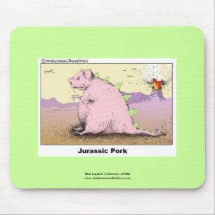 Mousepad Jurrásico Porco Qualidade de Cartoon Hilário Tapet