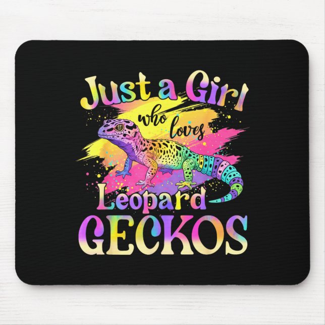 Mousepad Just A Girl Who Loves Leopard Geckos  (Frente)