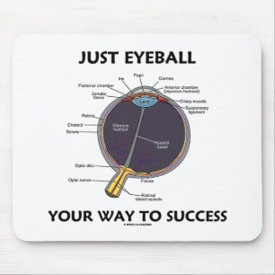 Mousepad Just Eyeball Your Way To Success (Eye Anatomy)