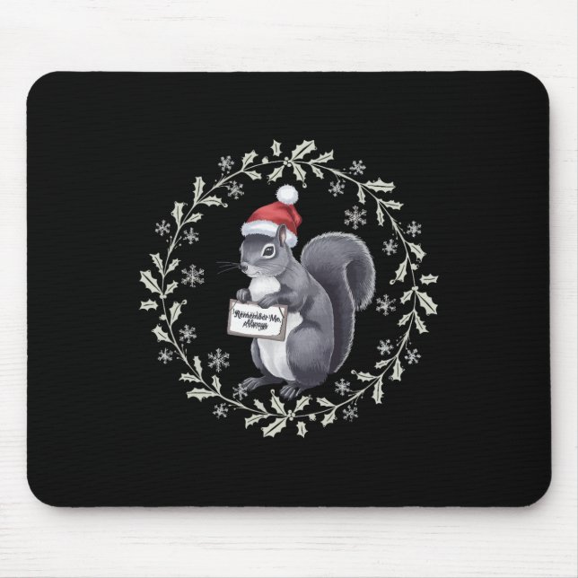 Mousepad Justiça Para O Amendoim O Esquilo - Natal Xmas S (Frente)