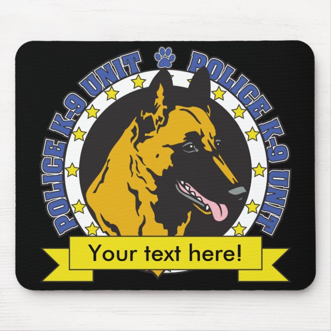Mousepad K9 belga Malinois (Frente)