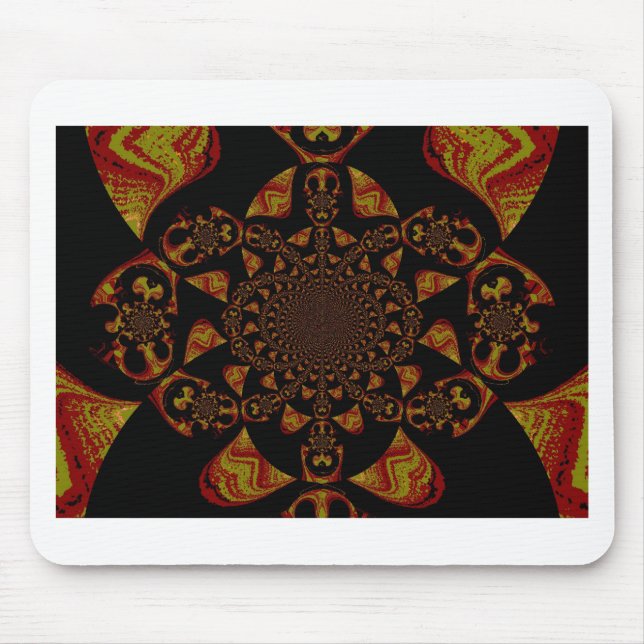 Mousepad Kaleidoscópio Impressão de Arte (Frente)