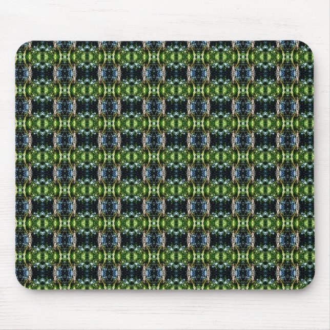 Mousepad Kaleidoscópio verde (Frente)